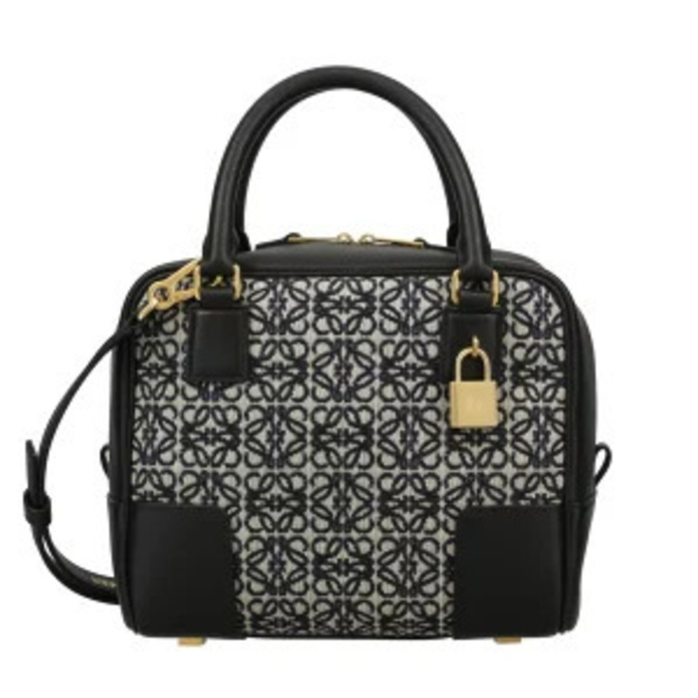 LOEWE Amazona handbag black WHITE